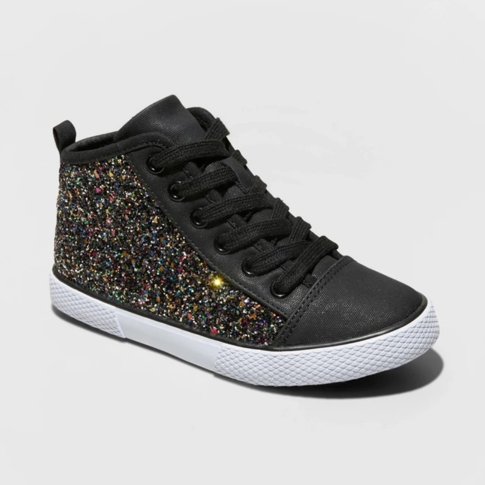 Girls' Zandra Glitter Mid Top Sneakers